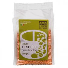 confezione di lenticchie rosse decorticate